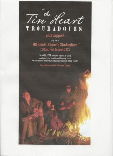 The Tin Heart Troubadours Concert